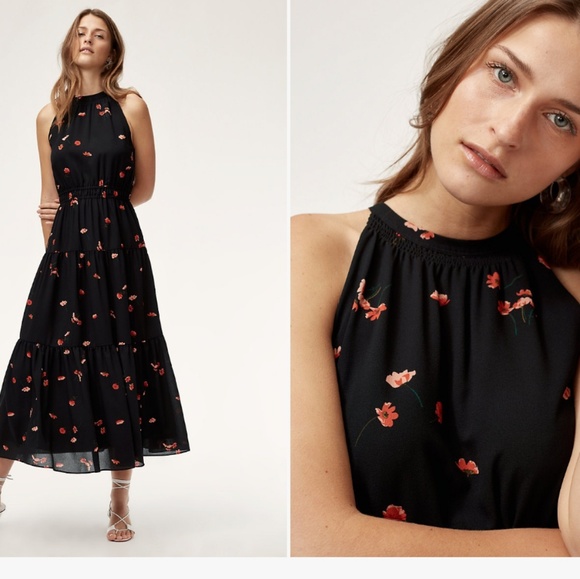 Wilfred Effet Dress with cascading roses - Picture 2 of 8